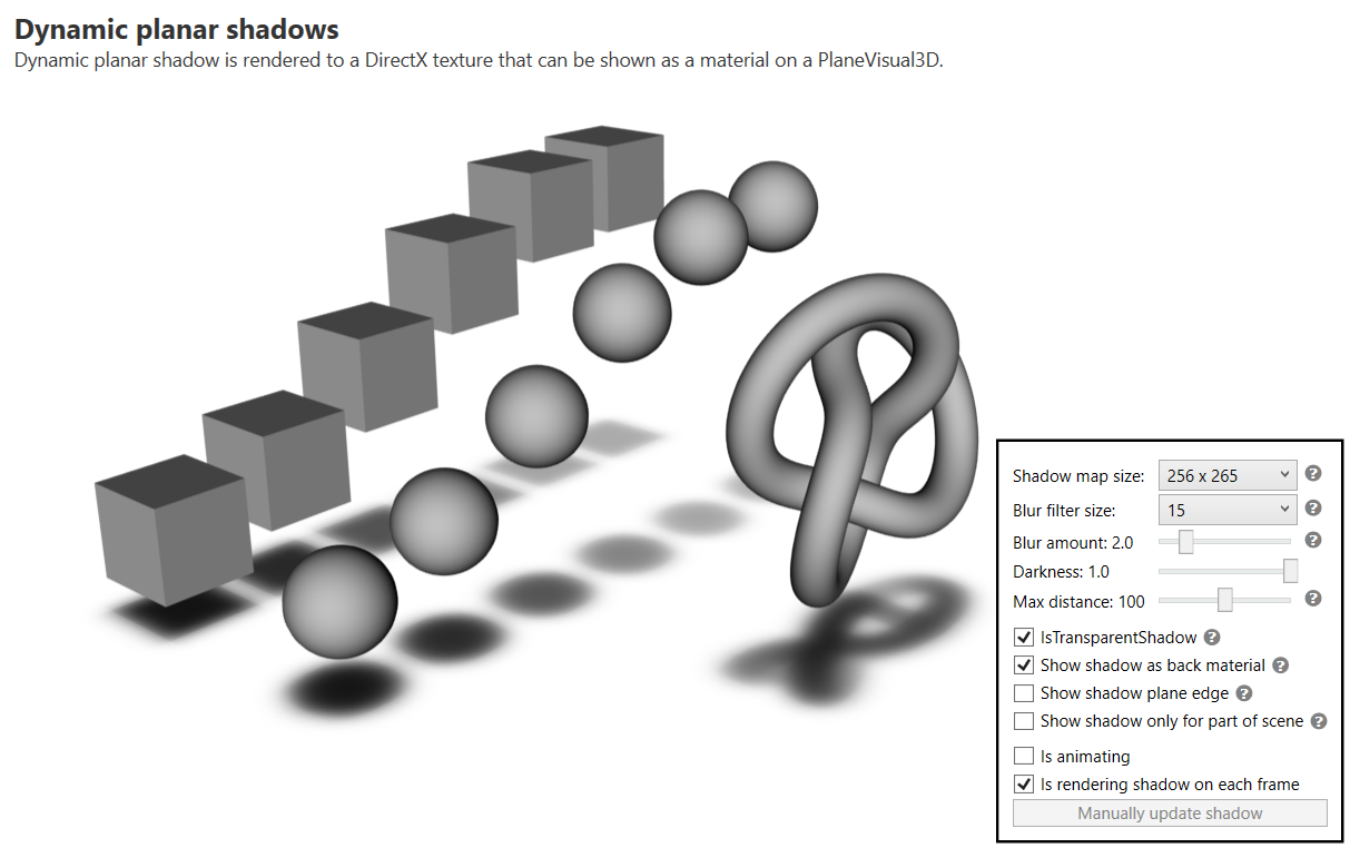 soft and dynamic planar shadows